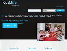 Tablet Screenshot of kidsmitra.com